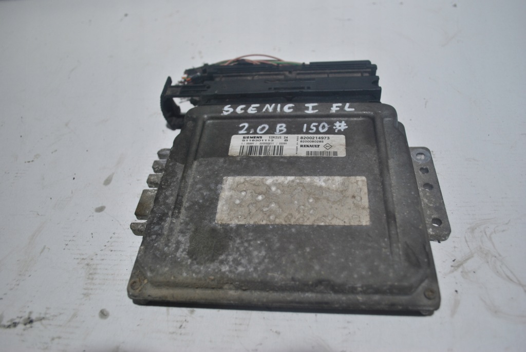 Бортовой компьютер двигателя renault scenic 1 рестайлинг  8200214973 с Разборки