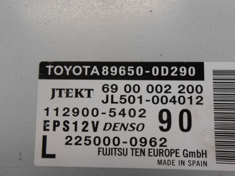 фото №6, Yaris iii p13 блок керування підсилювача 896500d290