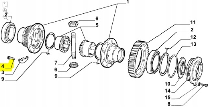 фото №7, Болт диференціал fiat bravo оригінальний номер 46455500