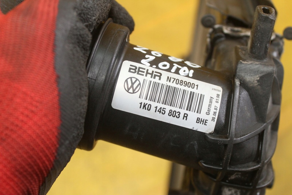 фото №6, Радіатор інтеркулер altea 2.0 tdi 1k0145803r