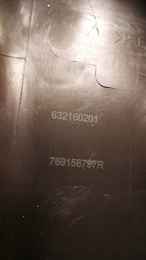 фото №2, Защита стойка b renault espace v правая коричневый dół