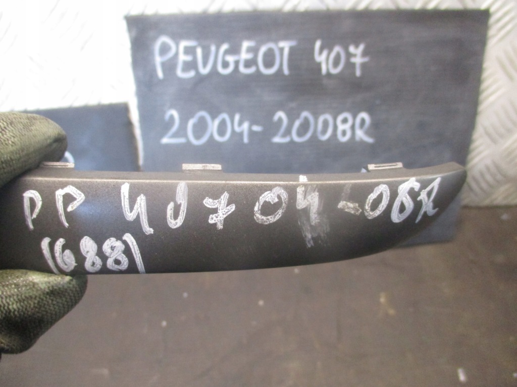 фото №2, Dekor ручки двері правий перед peugeot 407 04-08r.
