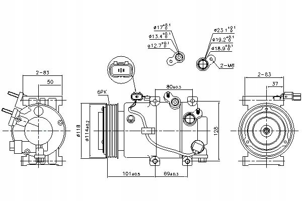 фото №1, Nissens 890174 компрессор, кондиционер