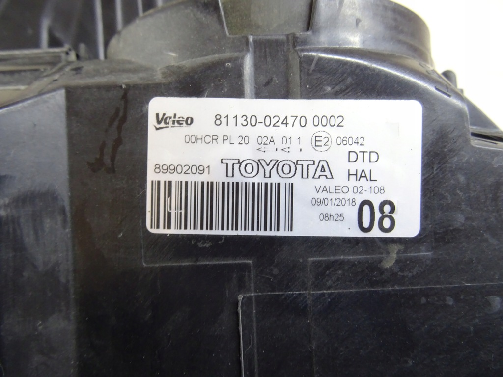 фото №12, Toyota auris 1 i лампа права перед лінза 81110-02470 llu