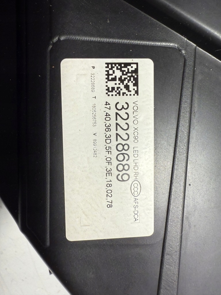 фото №7, Volvo xc90 лампа лампы передние full led комплект 31655808 31655807