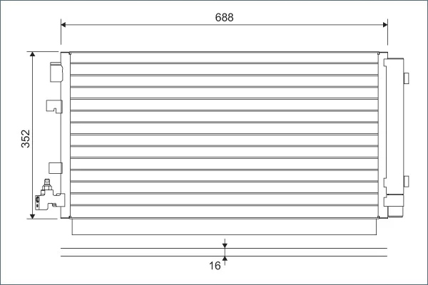 фото №6, Радиатор кондиционера valeo 814094