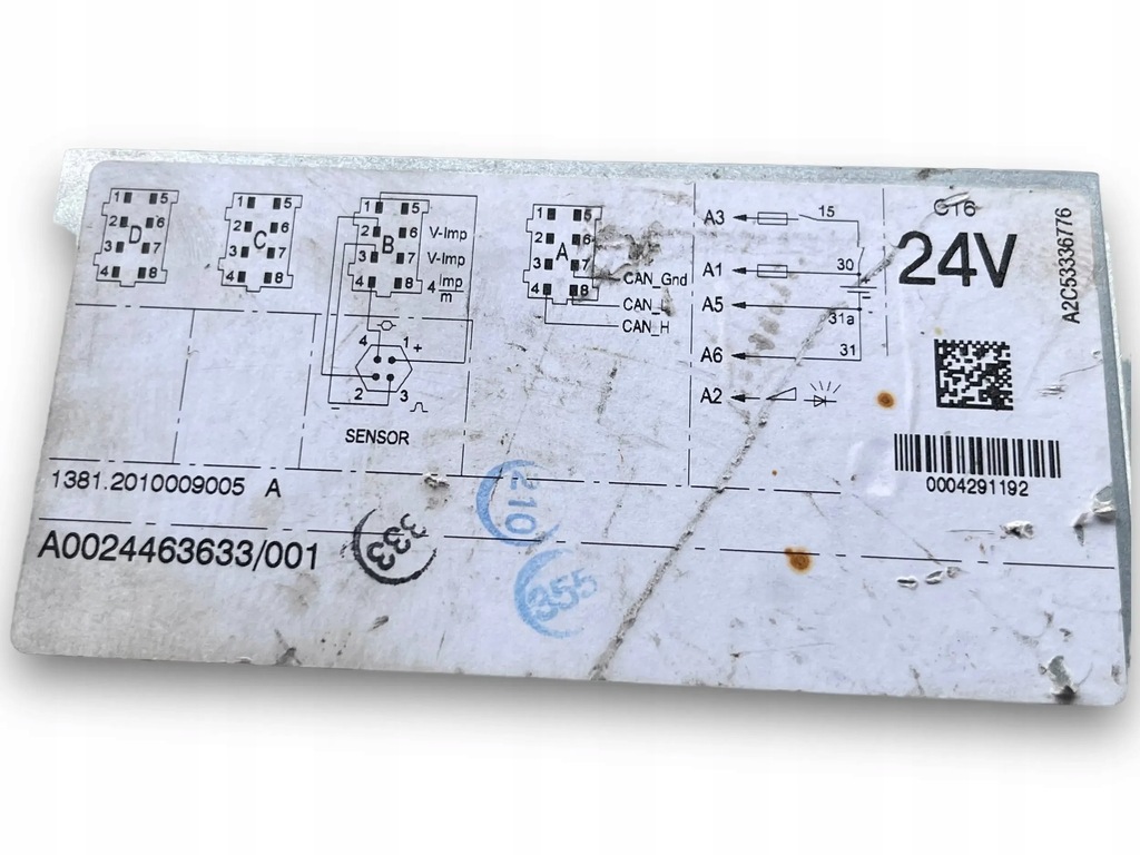 фото №2, Mercedes actros тахограф 0024463633 !m