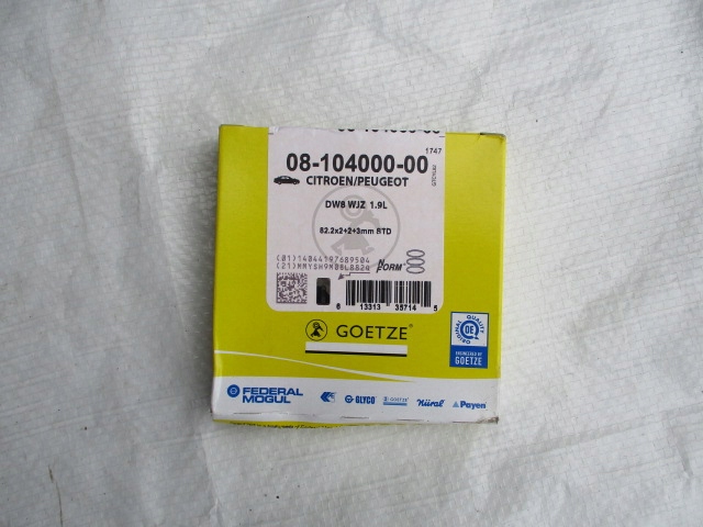 фото №1, Peugeot citroen набір кілець поршня новий