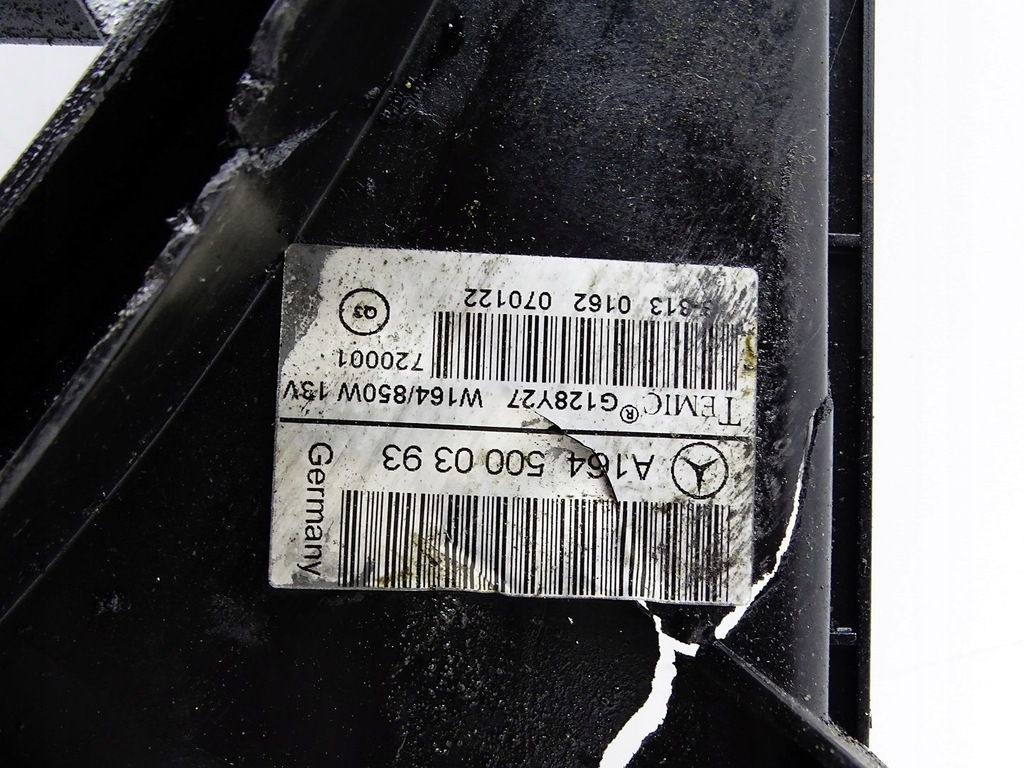 фото №9, Вентилятор радіатора корпус модуль mercedes ml w164 4.0 cdi a1645000393