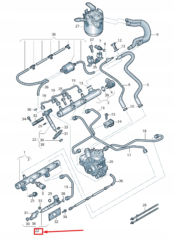 фото №2, Audi a4 allroad b8 fuel інжектор 059130277be