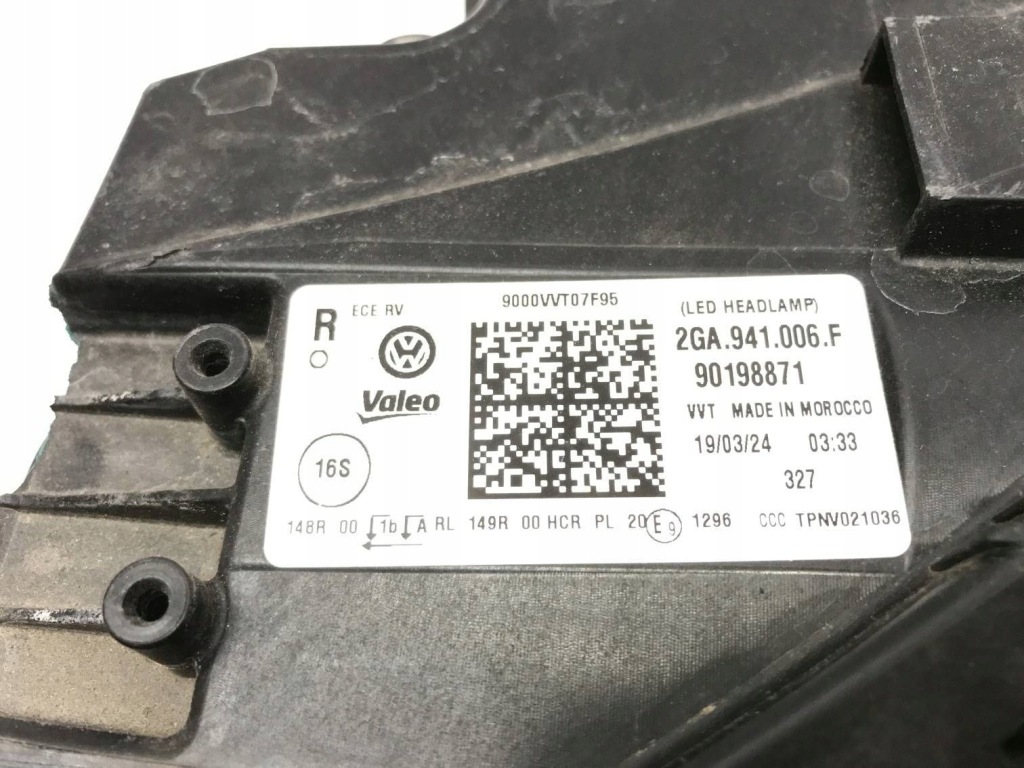 фото №16, Фара правый vw t-roc t roc full led base led lift 22- 2ga941006f