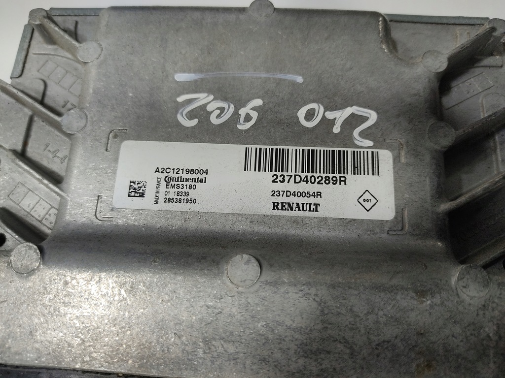 фото №4, Бортовой компьютер блок управления двигателя renault zoe i 237d40289r 2013-2019
