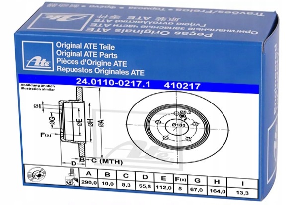 фото №1, Гальмівні диски гальмівні задня mercedes clk 200 cgi 220 cdi