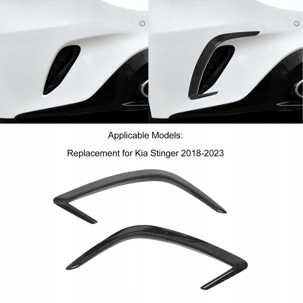 Nóż заднього бампера лівий правий блискучий dla kia stinger 2018-2023 Ціна