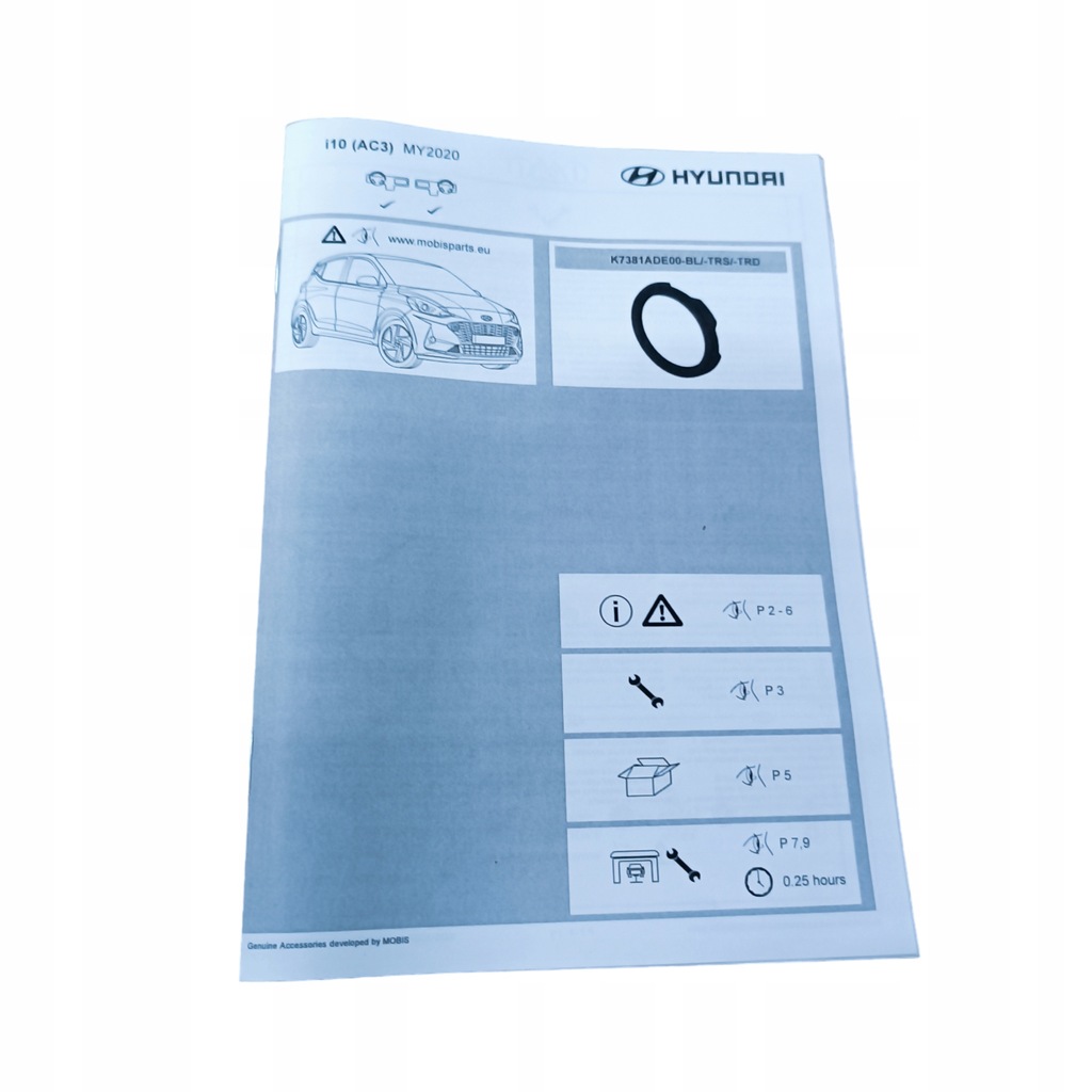 фото №6, Рамки накладки протитуманних фар hyundai i10 iii 19- чорні