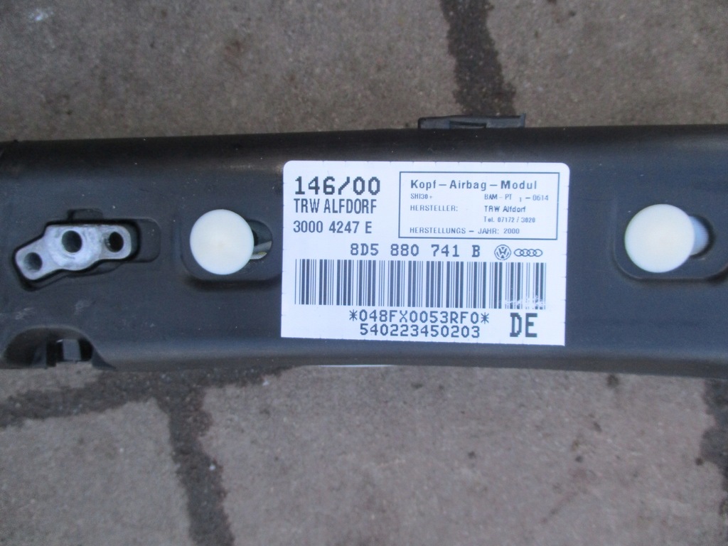 фото №6, Audi s4 a4 b5 lift шторка безопасности кровельная правая lub левая 8d5880742b 8d5880741b