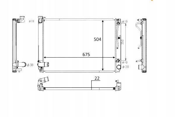 фото №2, Nrf58391 радиатор lexus rx350 06-08