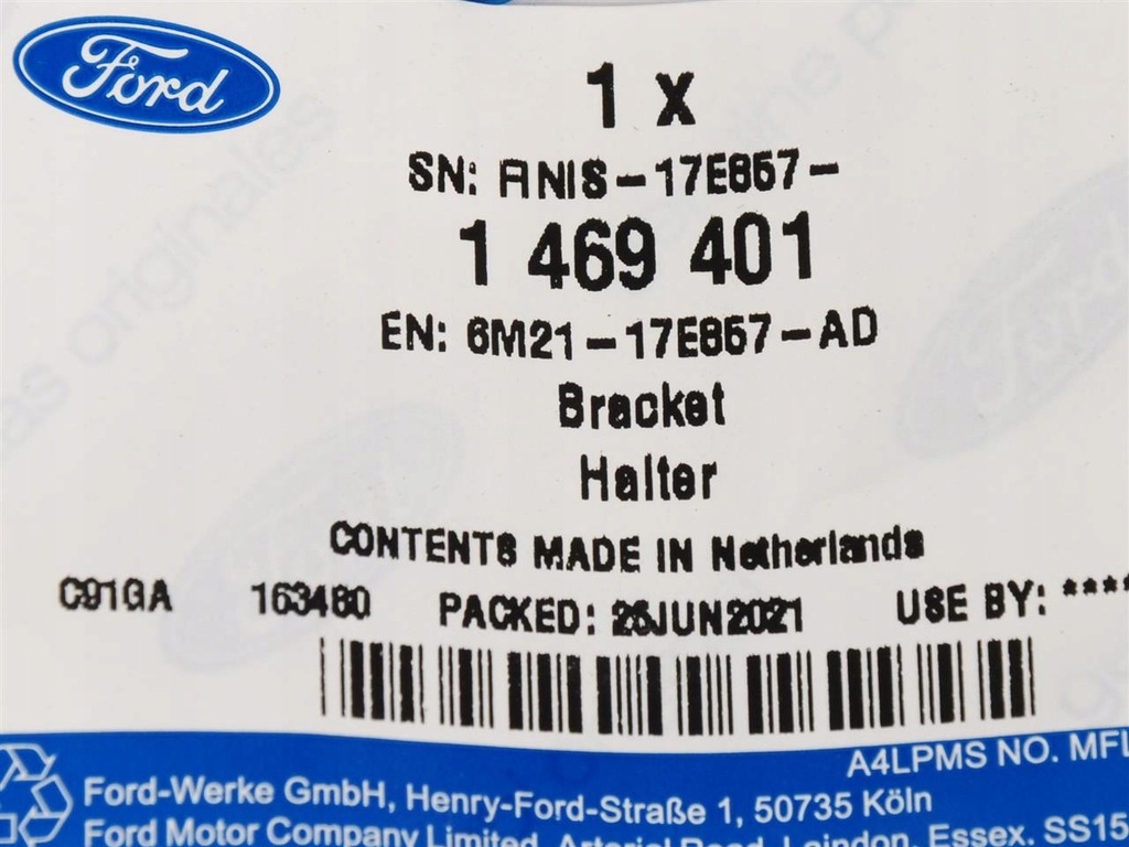 фото №12, Напрямна підсилювач бампера лівий перед s-max galaxy 1469401 _ 6m21-17e857-ad