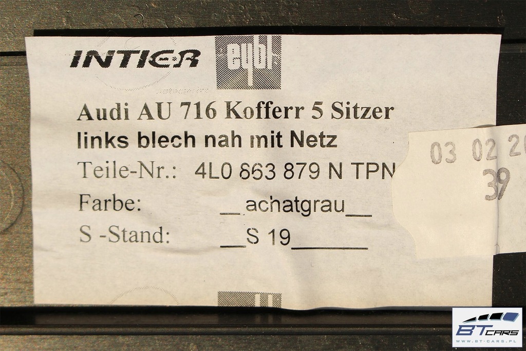 фото №6, Audi q7 обшивка + килимок + pas багажника 4l0863879n 4l0863880s 4l0863462r 4l0