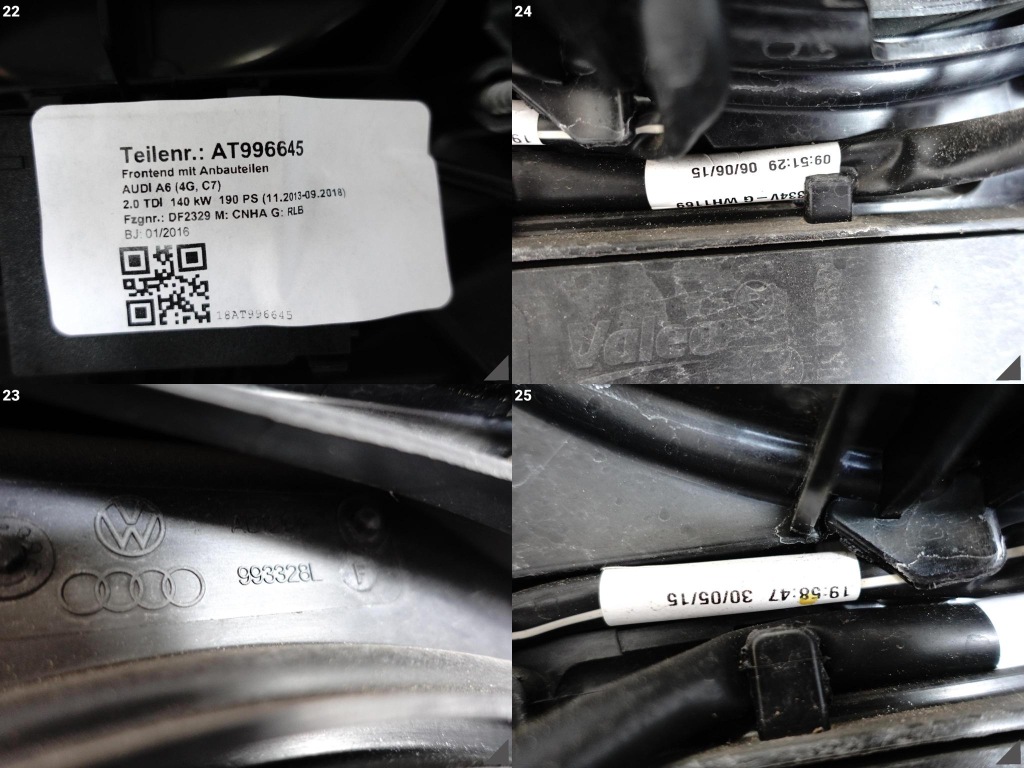 Audi a6 c7 4g0 11-18 рестайлінг  2.0tdi 190ps вентилятор радіатор ремінь підсилювач Доставка