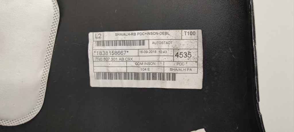 фото №13, Бампер задняя vw sharan 7n0807421b