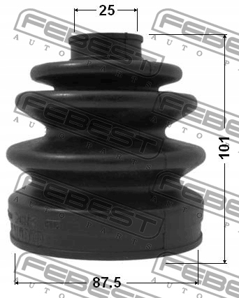 фото №11, Защита шарнир наружного hyundai sonata 02 2002- gen febest