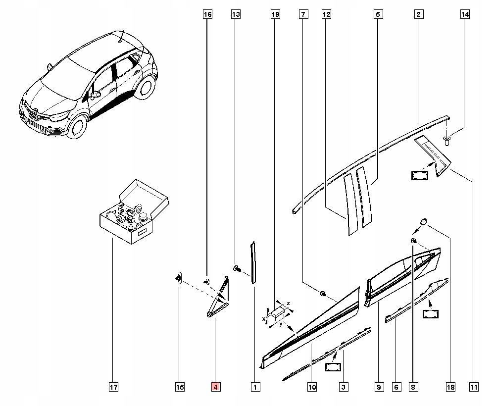фото №2, Заглушка трикутник лівий перед renault captur lift 638758325r