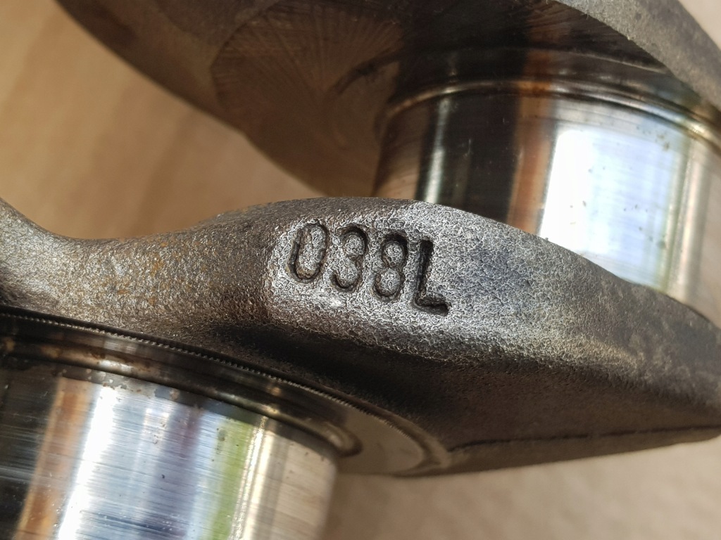 Wał коленчатый / vw audi seat skoda / 1.9 tdi 105km bls / 038l 038101l / хороший с Разборки