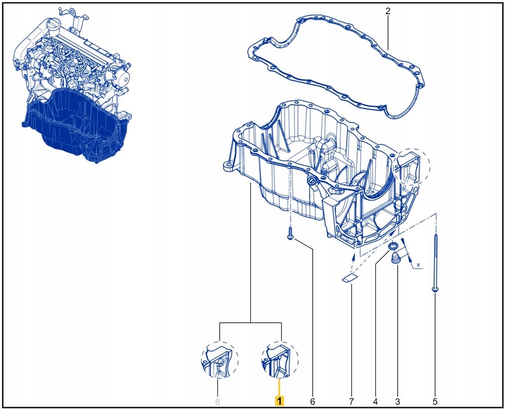 фото №1, Nowa поддон масляная renault kadjar clio megane laguna captur scenic оригинальный номер aso