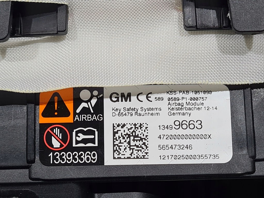 фото №7, Подушка подушка безпеки водія пасажира opel astra k