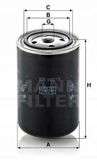 Фильтр топлива mann-filter wk940/19 Цена