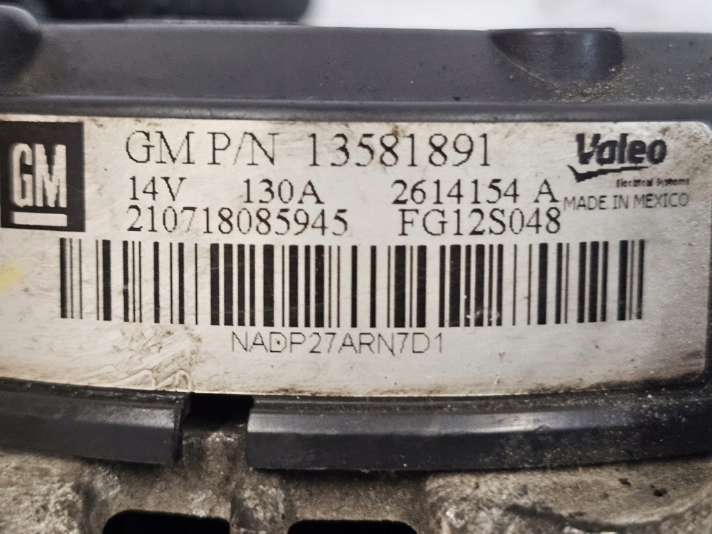 Astra zafira meriva 1.4 turbo a14net генератор 13581891 Киев