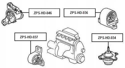 фото №14, Nty подушка двигуна масляна – honda stream rn1-rn5 00-06 /права/
