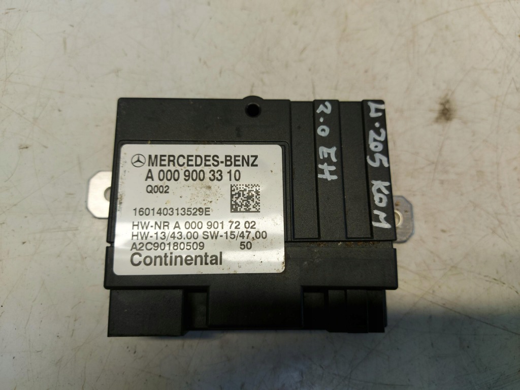 фото №1, Mercedes w205 c300e модуль насоса пального a0009003310