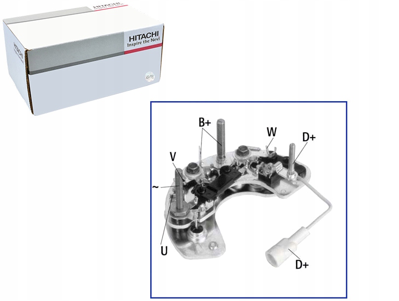 фото №1, Діодний міст випрямний генератора 35a hitachi