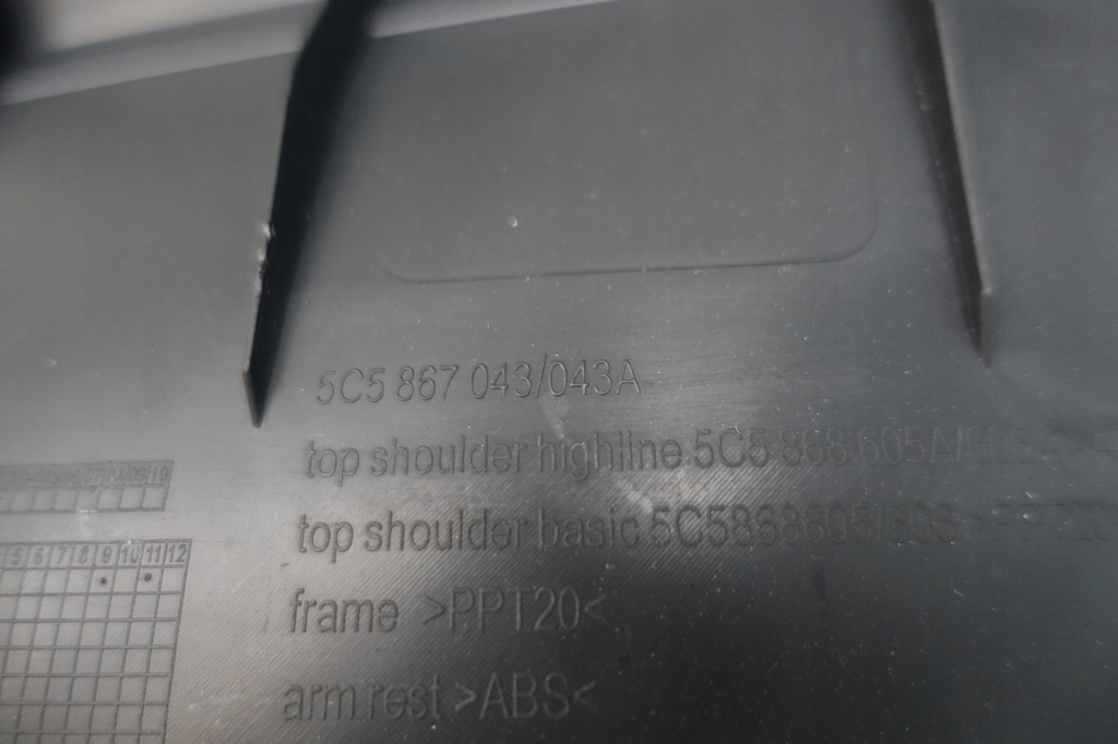 фото №11, Vw beetle 5c обивка обшивка левый задняя