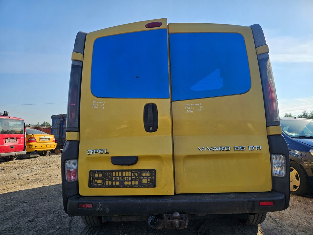 фото №15, Opel vivaro a дверь левый задняя левая задние с крышки форточка крышка багажника l40a 88u