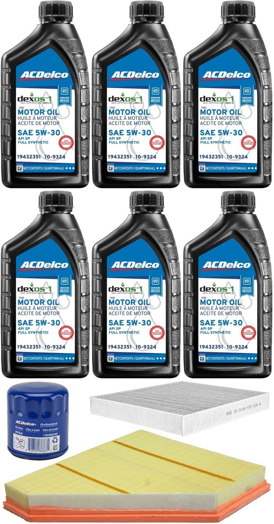 фото №1, Acdelco 5w30 + фильтры chevrolet camaro 2.0 2016-
