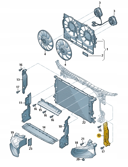 фото №1, Воздуховод воздуха радиатора audi rs6 левая задняя