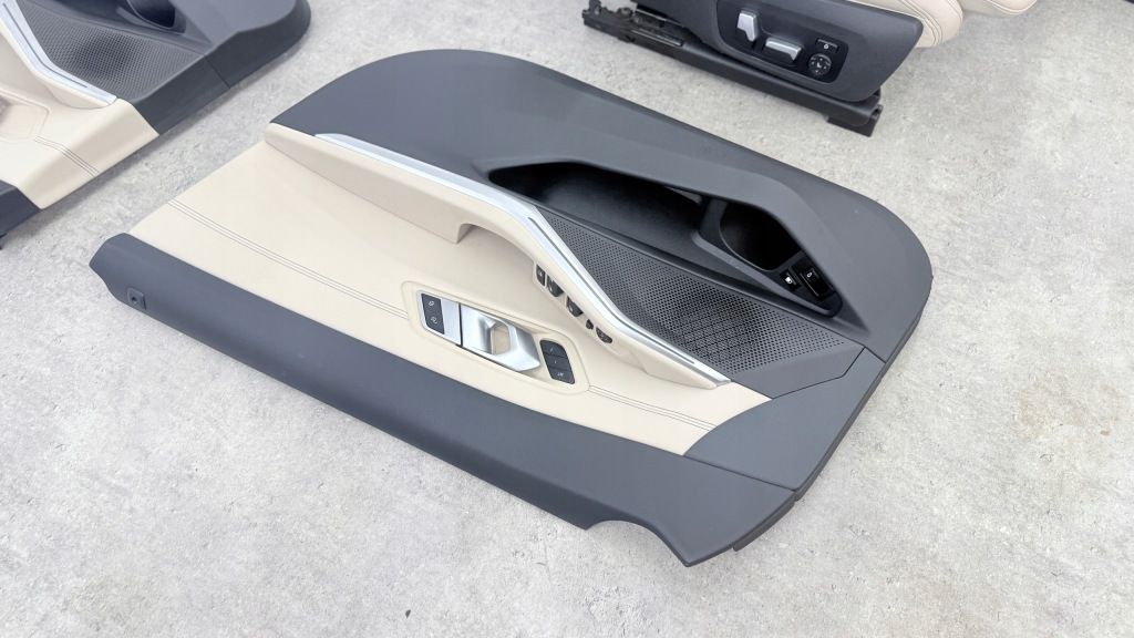 фото №13, Bmw g21 сидіння заднє сидіння обшивки m-pakiet шкіра uk kombi oyster з підігрівом