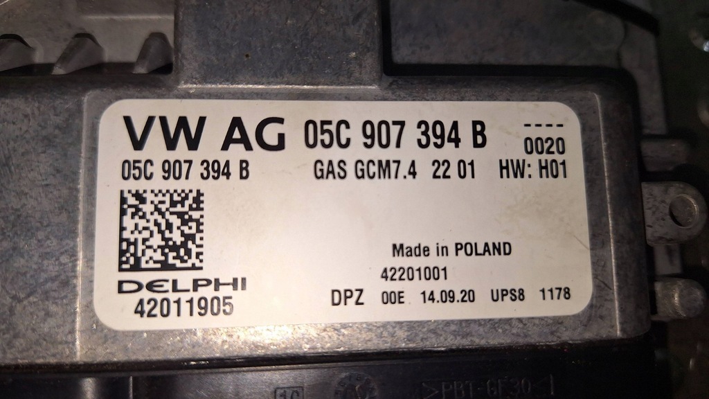 фото №6, Бортовой компьютер двигателя 05c907394b octavia mk4 golf viii 5h a3 8y kamiq 1.0 tsi