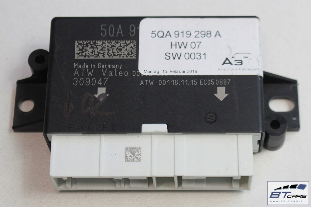 фото №11, Audi a3 fl q2 блок керування pdc модуль 5qa919298a паркування 5qa 919 298 a parkh