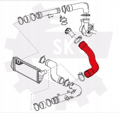 фото №3, Шланг труба интеркулер vw lt 28-46 ii 2.8tdi