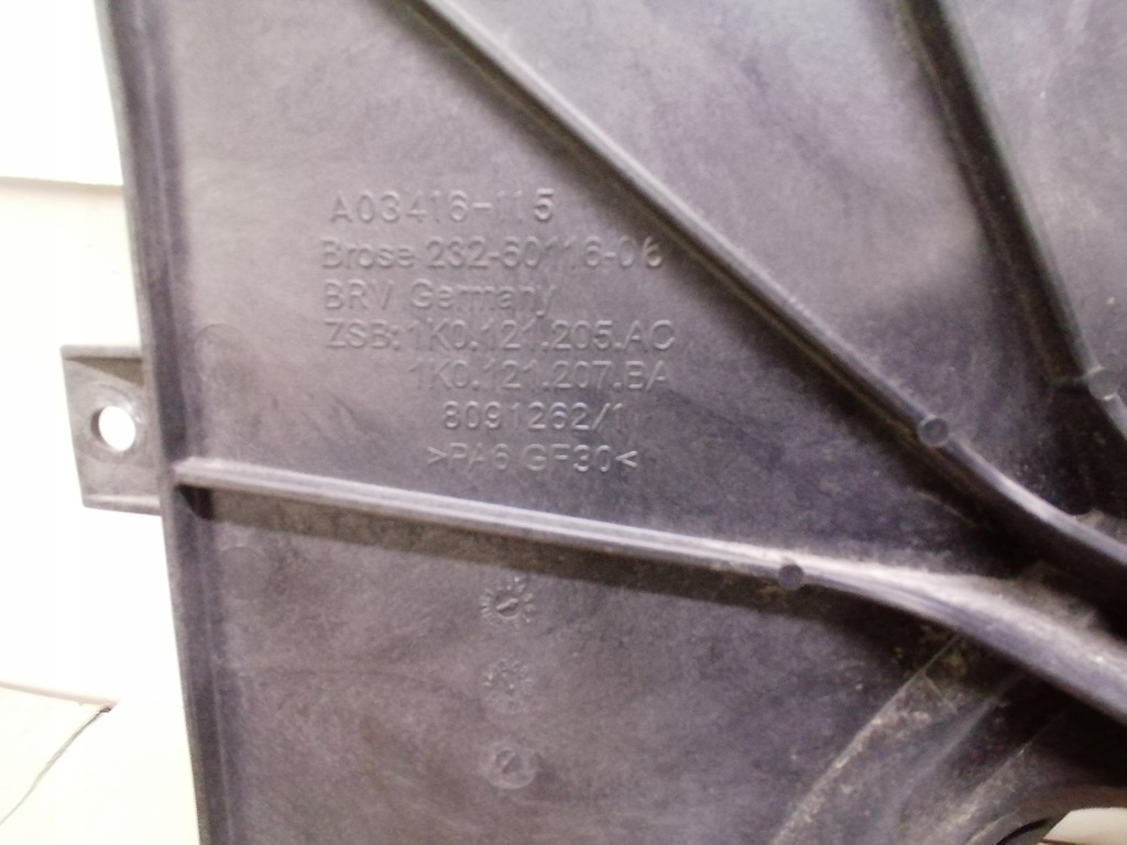 фото №5, Корпус вентилятора audi a3 1.6tdi 03-