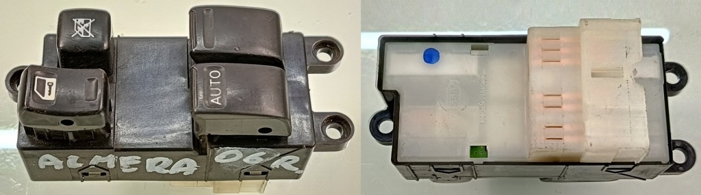 фото №1, Nissan almera n16 lift 06 r панель переключатель подъёма стекло замка