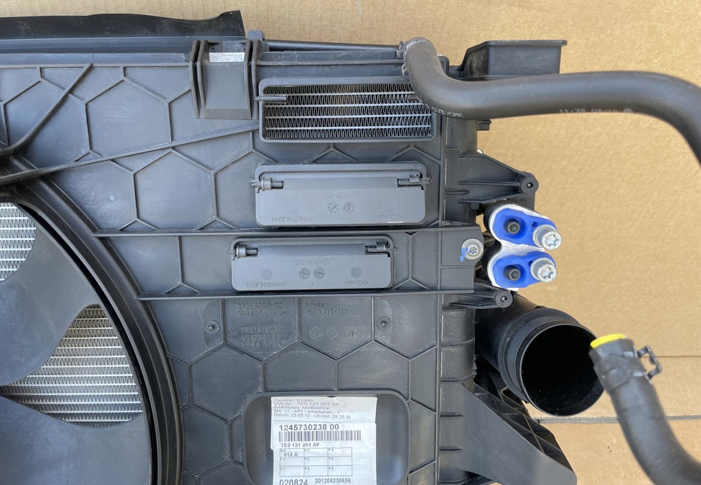 фото №10, Радіатор вентилятор vw t5 lift t6 multivan 2.0 tdi jak nowe комплект