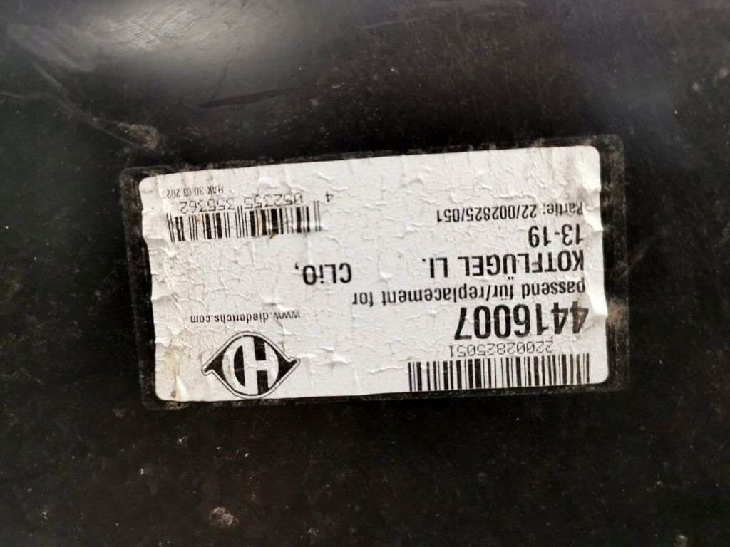 Крыло  левое  перед renault clio iv 631014089r Доставка