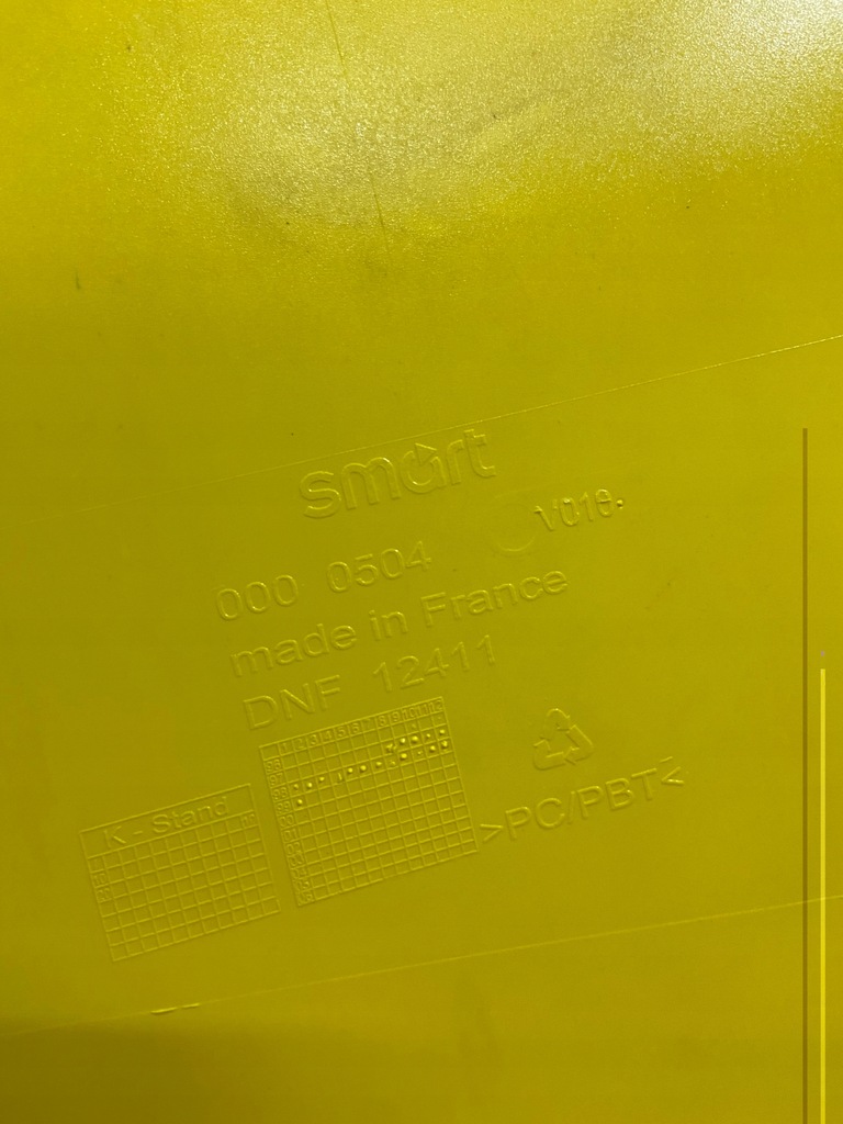 фото №15, Smart 450 fortwo обшивка дверь левая blat левый пластик жёлтый coupe