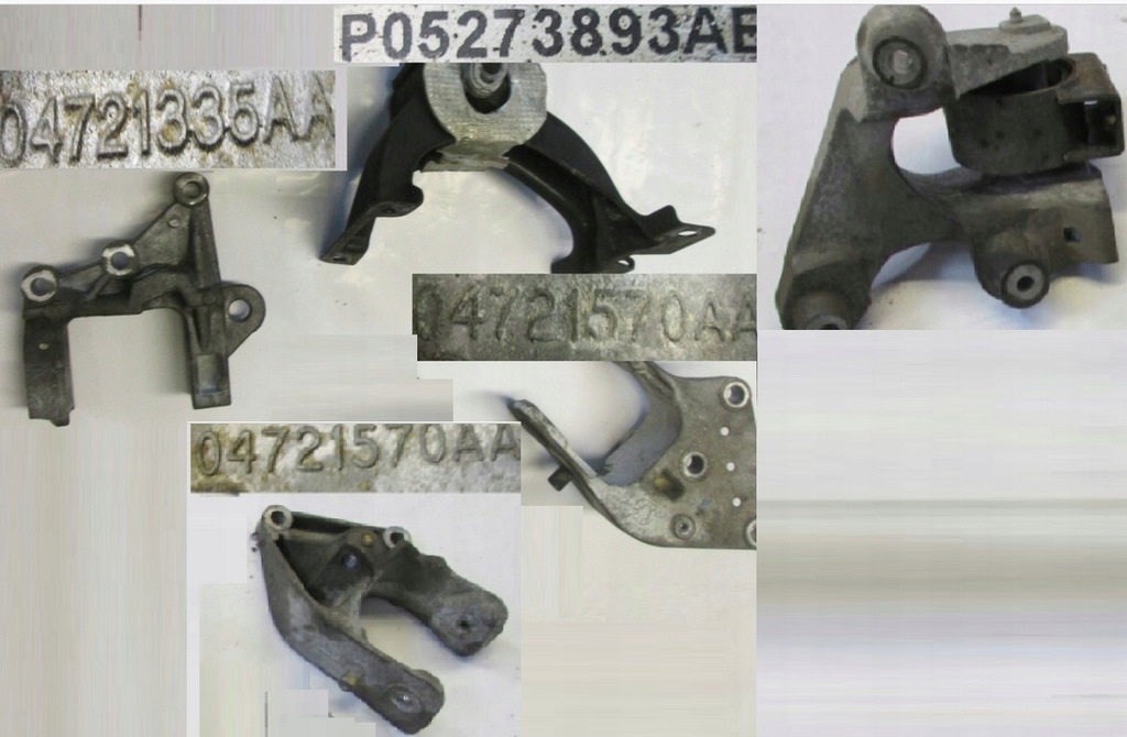 фото №12, Chrysler town country 3.6 кронштейн двигателя коробки кронштейн grand caravan