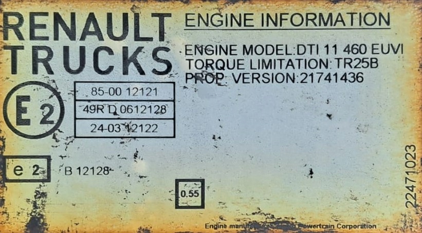 фото №4, Kompletny двигатель renault gama t range t eur0 6 460